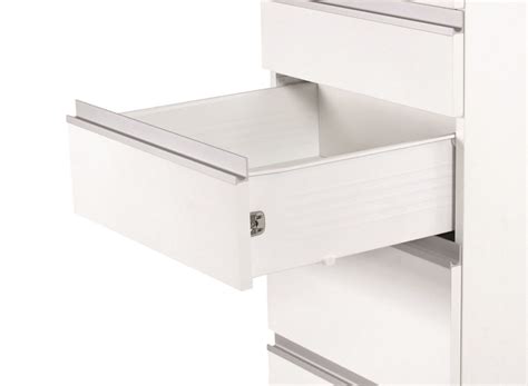 white metal drawer box w|kitchen metal drawer box sides.